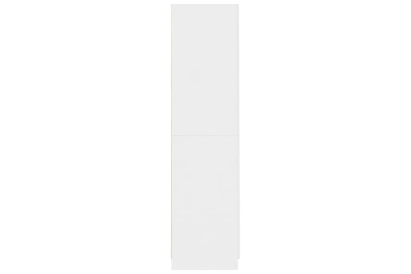 Garderobe høyglans hvit 90x52x200 cm sponplate - Garderober & garderobesystem - Garderobeskap