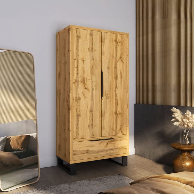 Garderobe Halle 2 Dører 1 Skuff - Oppbevaring - Garderober & garderobesystem