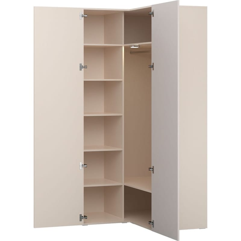 Garderobe Hjørne 4 You Fresh - Sandbeige - Oppbevaring - Garderober & garderobesystem - Garderobeskap