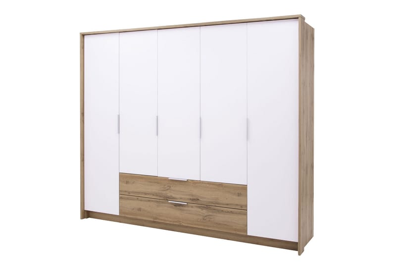 Garderobe, Hvit|Eik