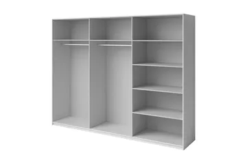 Garderobe Jorbes 61x270 cm - Askegrå - Oppbevaring - Garderober & garderobesystem