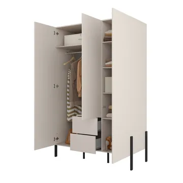 Garderobe Jukon S 3 dører med 2 skuffer - Oppbevaring - Garderober & garderobesystem