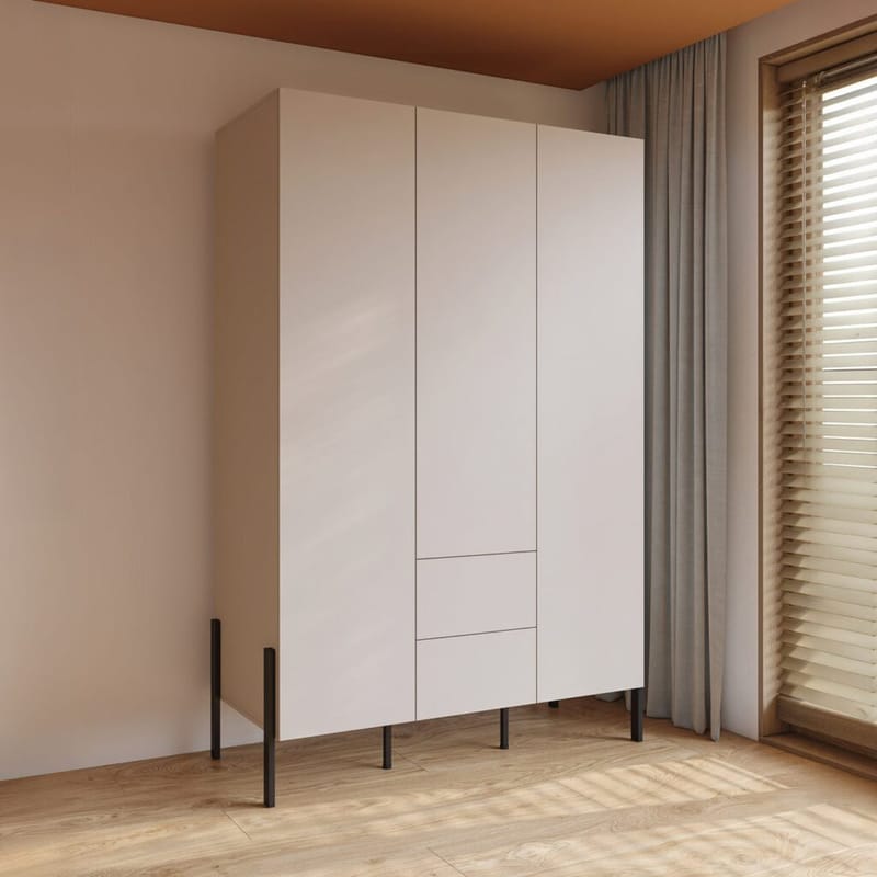 Garderobe Jukon S 3 dører med 2 skuffer - Oppbevaring - Garderober & garderobesystem