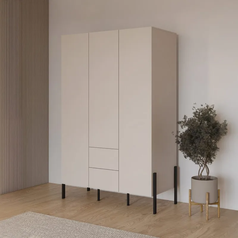 Garderobe Jukon S 3 dører med 2 skuffer - Oppbevaring - Garderober & garderobesystem