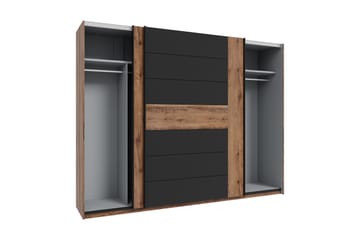 Garderobe Kipo 62x270 cm - Brun/Svart - Oppbevaring - Garderober & garderobesystem