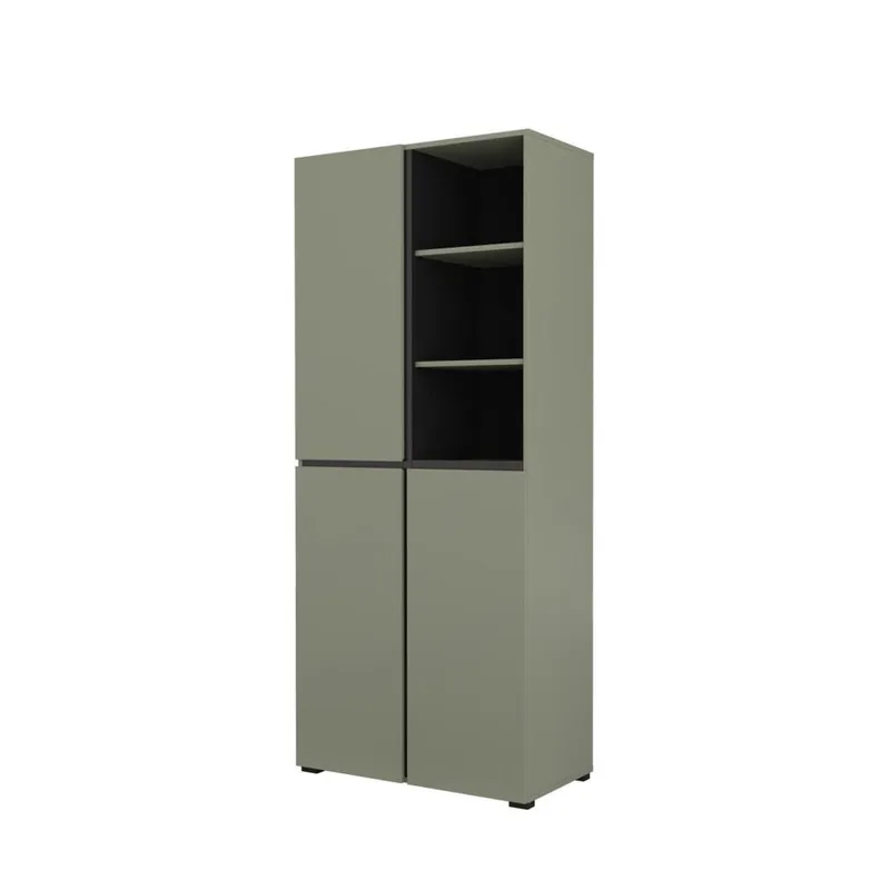 Garderobe Kors 3 dører - Grønn - Oppbevaring - Garderober & garderobesystem