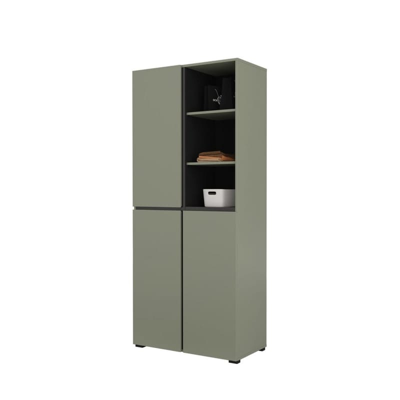 Garderobe Kors 3 dører - Grønn - Oppbevaring - Garderober & garderobesystem