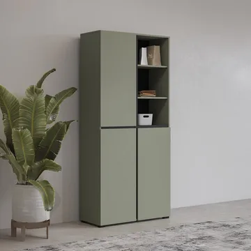 Garderobe Kors 3 dører - Grønn - Oppbevaring - Garderober & garderobesystem