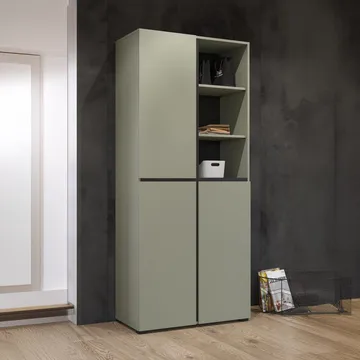 Garderobe Kors 3 dører - Grønn - Oppbevaring - Garderober & garderobesystem