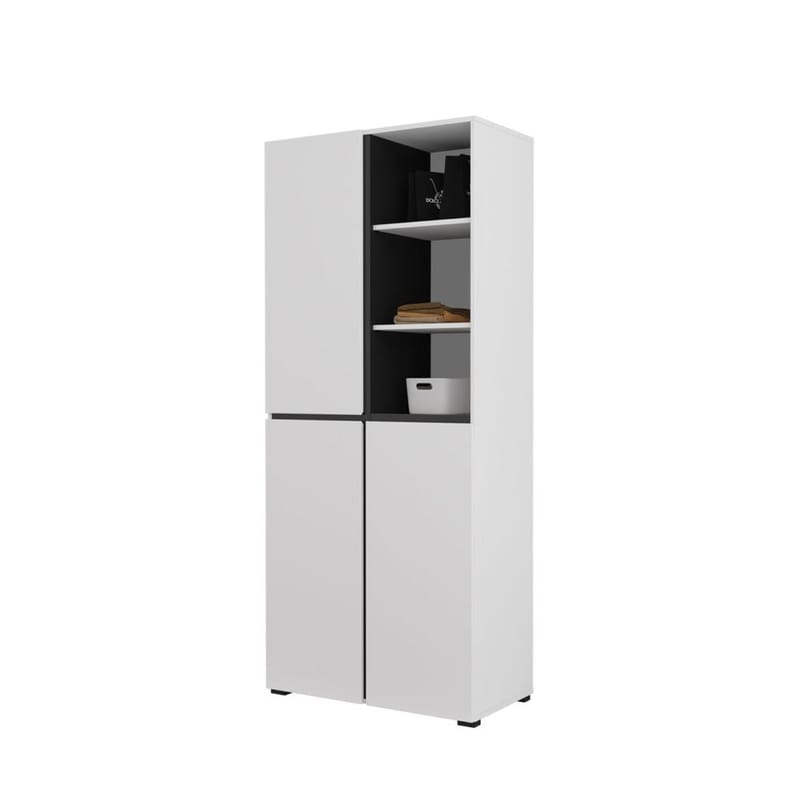 Garderobe Kors 3 dører - Hvit - Oppbevaring - Garderober & garderobesystem