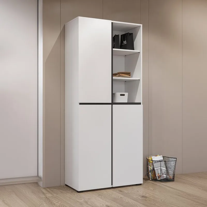 Garderobe Kors 3 dører - Hvit - Oppbevaring - Garderober & garderobesystem