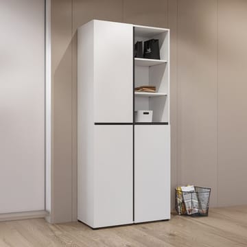 Garderobe Kors 3 dører - Hvit - Oppbevaring - Garderober & garderobesystem
