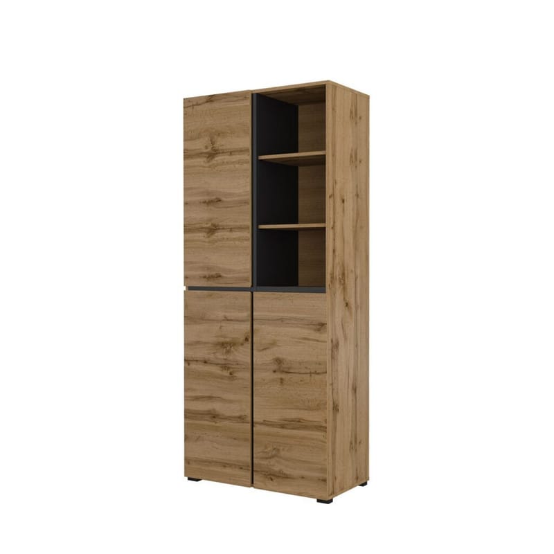Garderobe Kors 3 dører, Wotan eik