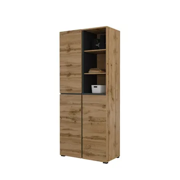 Garderobe Kors 3 dører - Wotan eik - Oppbevaring - Garderober & garderobesystem