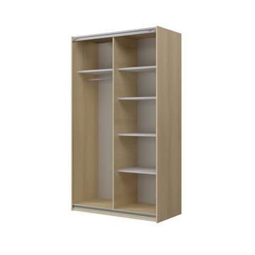 Garderobe Kube 2 skyvedør - Lindberg Eik - Oppbevaring - Garderober & garderobesystem