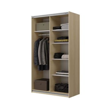Garderobe Kube 2 skyvedør - Lindberg Eik - Oppbevaring - Garderober & garderobesystem