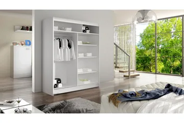 Garderobe Lino - Hvit - Oppbevaring - Garderober & garderobesystem