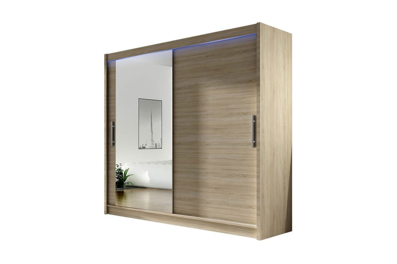 Garderobe London 180x57x215 cm, Beige