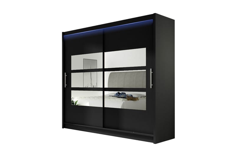 Garderobe London 180x57x215 cm - Hvit - Garderober & garderobesystem