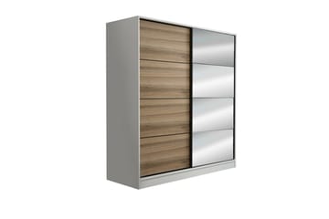 Garderobe med Speil Cambrian - Brun - Oppbevaring - Garderober & garderobesystem