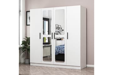 Garderobe med Speil Cambrian - Hvit - Oppbevaring - Garderober & garderobesystem