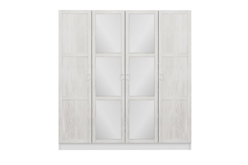 Garderobe med Speil Cambrian - Hvit - Oppbevaring - Garderober & garderobesystem