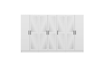 Garderobe med Speil Cambrian - Hvit - Oppbevaring - Garderober & garderobesystem