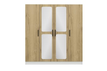 Garderobe med Speil Cambrian - Valnøtt - Oppbevaring - Garderober & garderobesystem