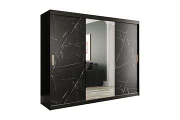 Garderobe med Speil Marmesa 250 cm Marmormønster