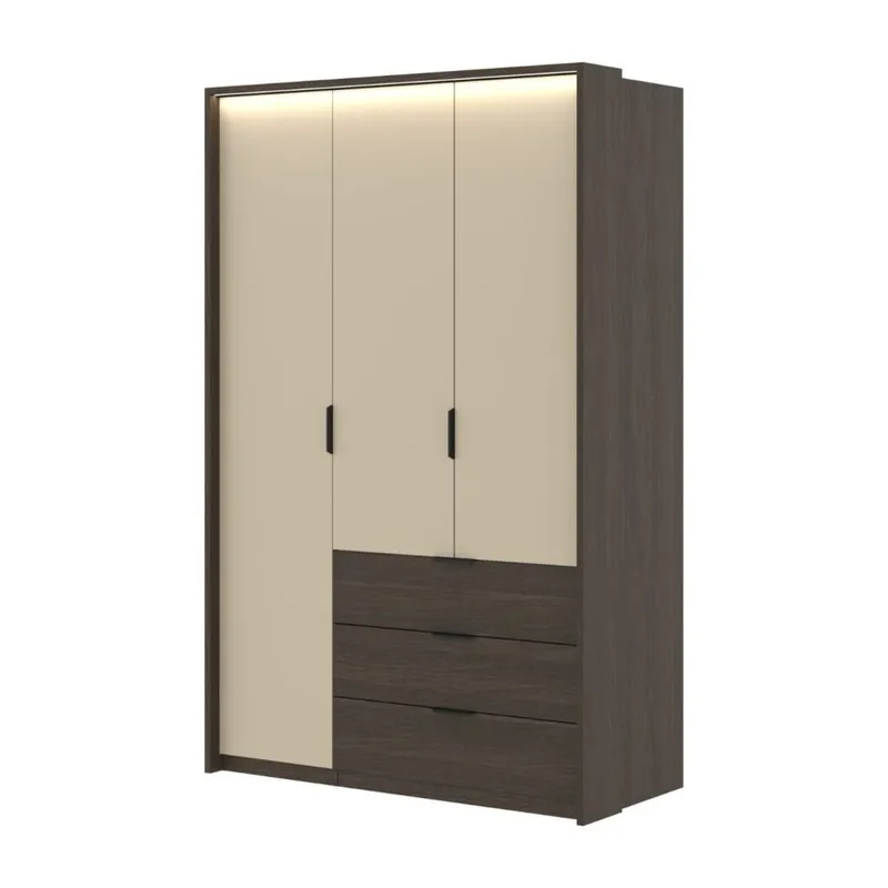 Garderobe Mola 3 dører med 3 skuffer - Oppbevaring - Garderober & garderobesystem