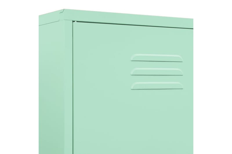 Garderobe myntegrønn 90x50x180 cm stål - grønn - Garderober & garderobesystem - Garderobeskap