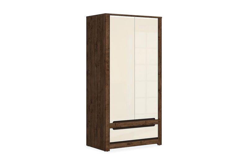 Garderobe Navallo 104x205 cm, Tre/natur|Hvit