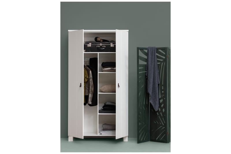 Garderobe Rawsone 55x111 cm - Hvit - Garderober & garderobesystem - Garderobeskap