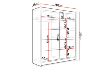 Garderobe Richmond - Oppbevaring - Garderober & garderobesystem
