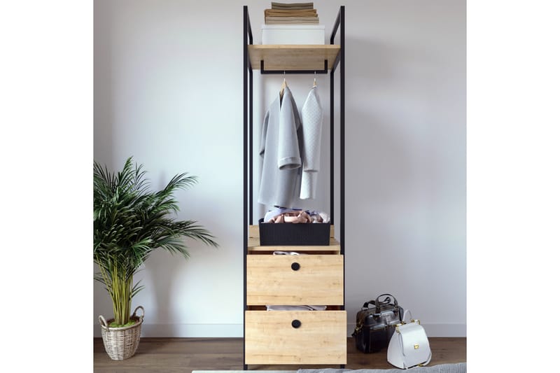 Garderobe Ruseni 50x40 cm - Natur - Garderober & garderobesystem