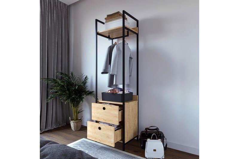 Garderobe Ruseni 50x40 cm - Natur - Garderober & garderobesystem