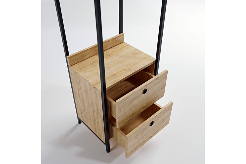 Garderobe Ruseni 50x40 cm - Natur - Garderober & garderobesystem