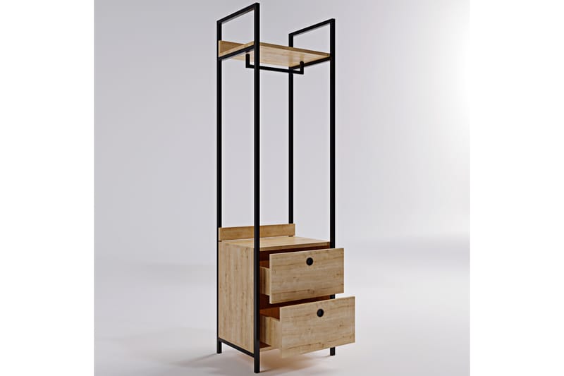 Garderobe Ruseni 50x40 cm - Natur - Garderober & garderobesystem