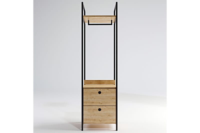 Garderobe Ruseni 50x40 cm - Natur - Garderober & garderobesystem