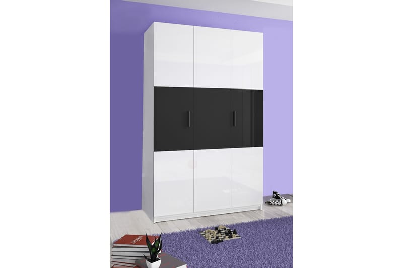Garderobe Salathiel 120 cm - Svart - Oppbevaring - Garderober & garderobesystem