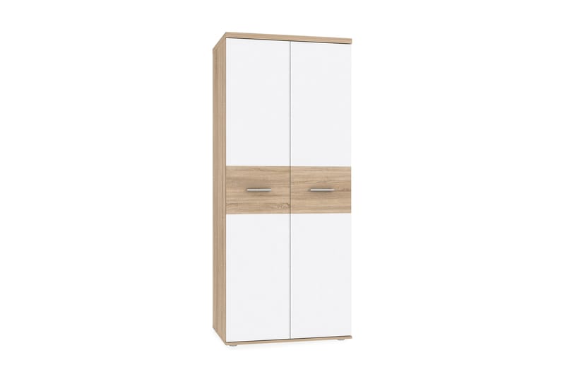 Garderobe Schappach 80x189 cm - Brun/Hvit - Oppbevaring - Garderober & garderobesystem