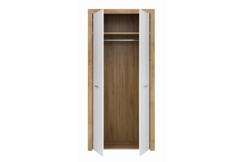 Garderobe Sitar - Tre|natur|Hvit - Garderober & garderobesystem - Garderobeskap