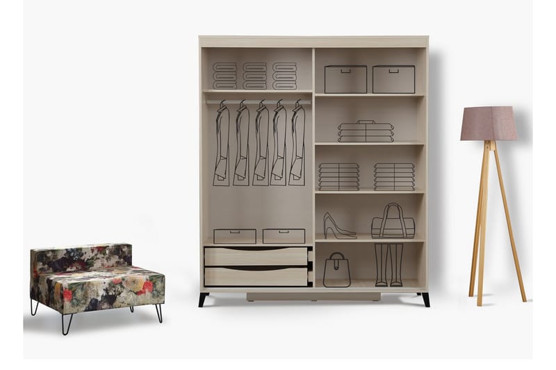Garderobe Skoglund 180 - Oppbevaring - Garderober & garderobesystem