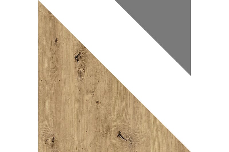 Garderobe Staton 120 cm - Natur/Hvit/Grå - Oppbevaring - Garderober & garderobesystem