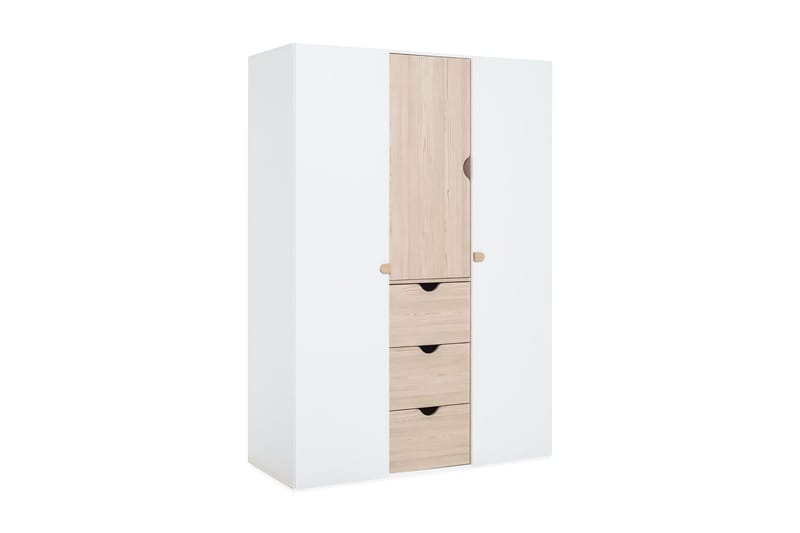 Garderobe Stige Hvit / Tre / Natur - VOX - Garderober & garderobesystem - Barnegarderobe - Garderobeskap