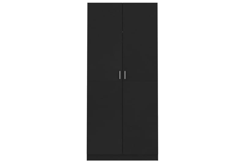 Garderobe svart 90x52x200 cm sponplate - Garderober & garderobesystem - Garderobeskap