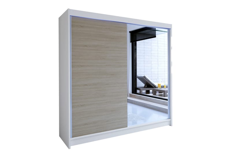 Garderobe Talin 180x58x215 cm - Hvit - Garderober & garderobesystem