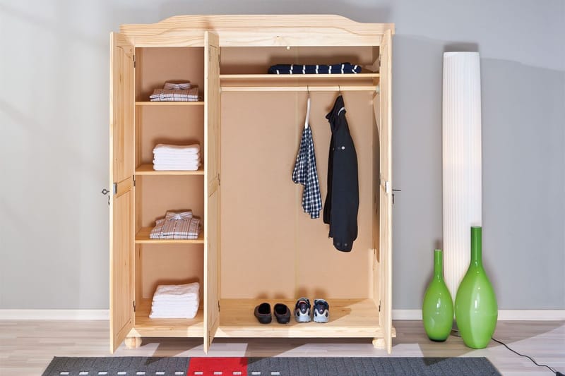 Garderobe Toulouse 150 cm - Furu - Oppbevaring - Garderober & garderobesystem