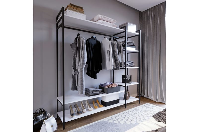 Garderobe Trendel 100x40 cm - Hvit - Garderober & garderobesystem