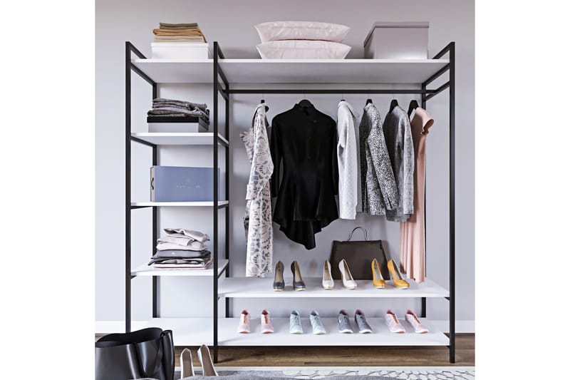 Garderobe Trendel 180x40 cm - Hvit - Garderober & garderobesystem